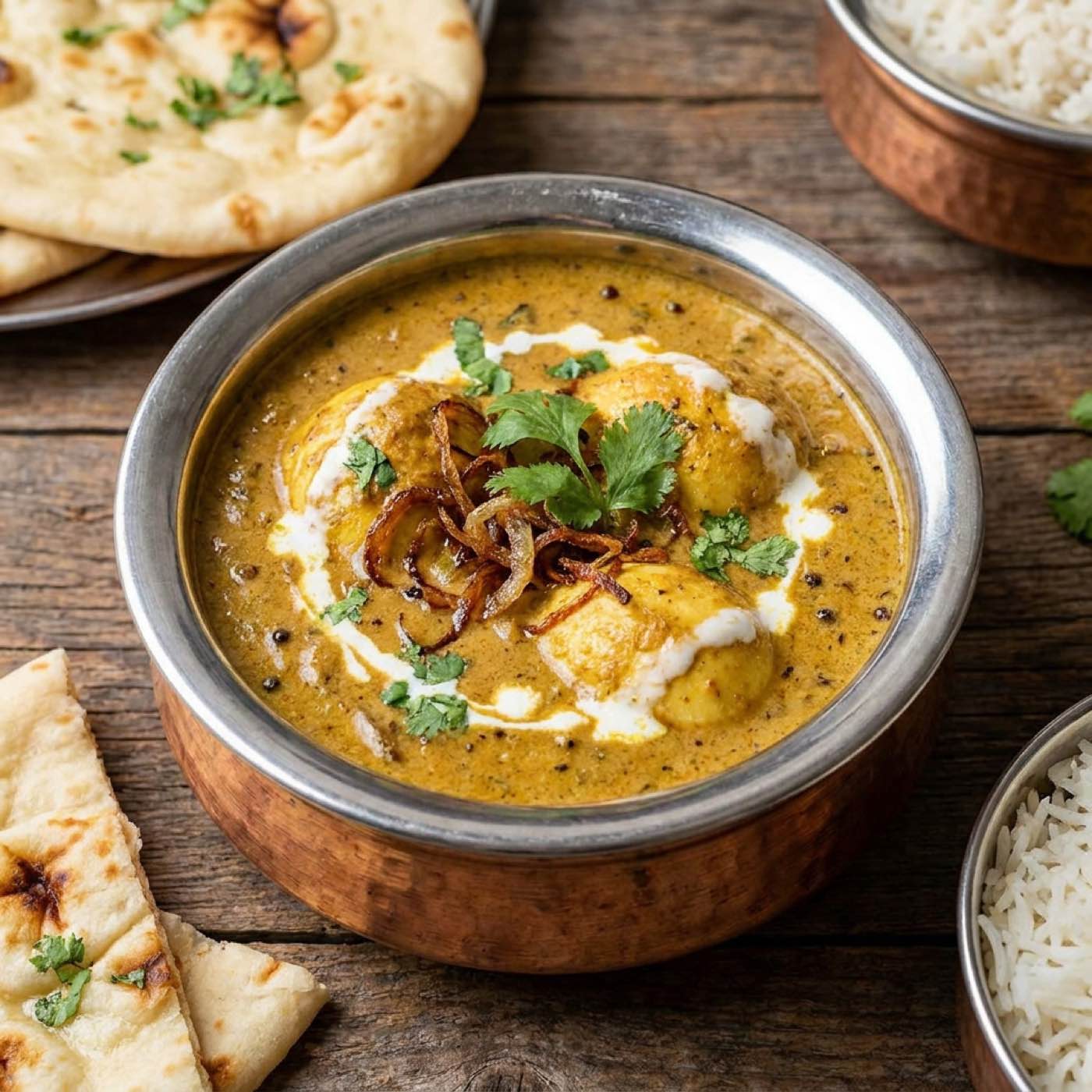 Hyderabadi Mutton Egg Korma