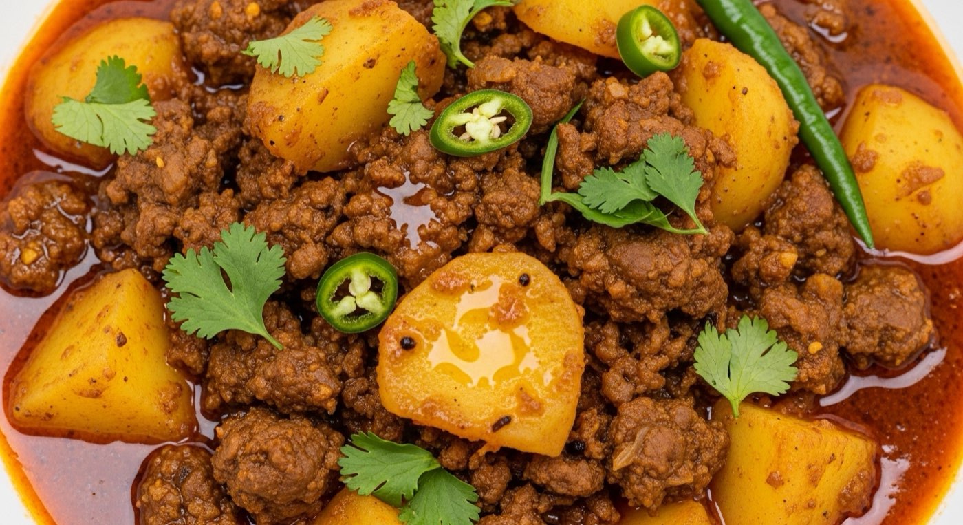 Beef Qeema Aloo
