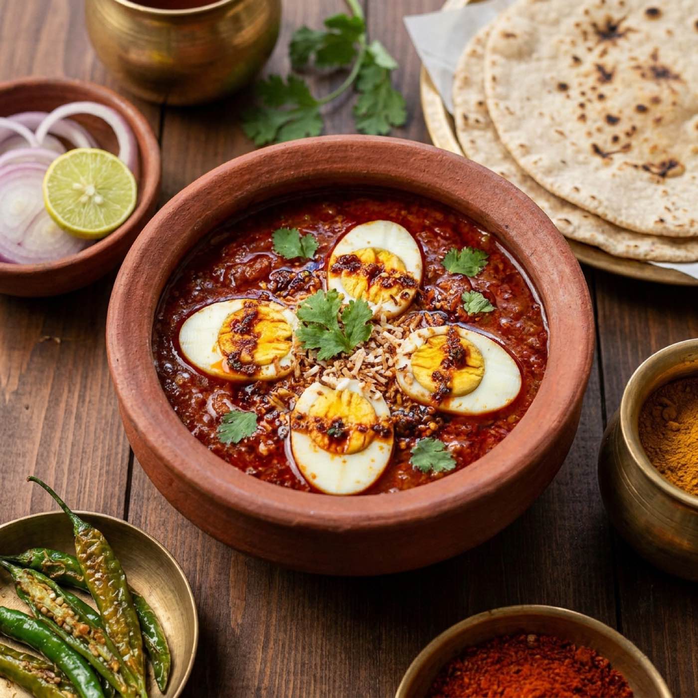 Spicy Kolhapuri Egg Curry