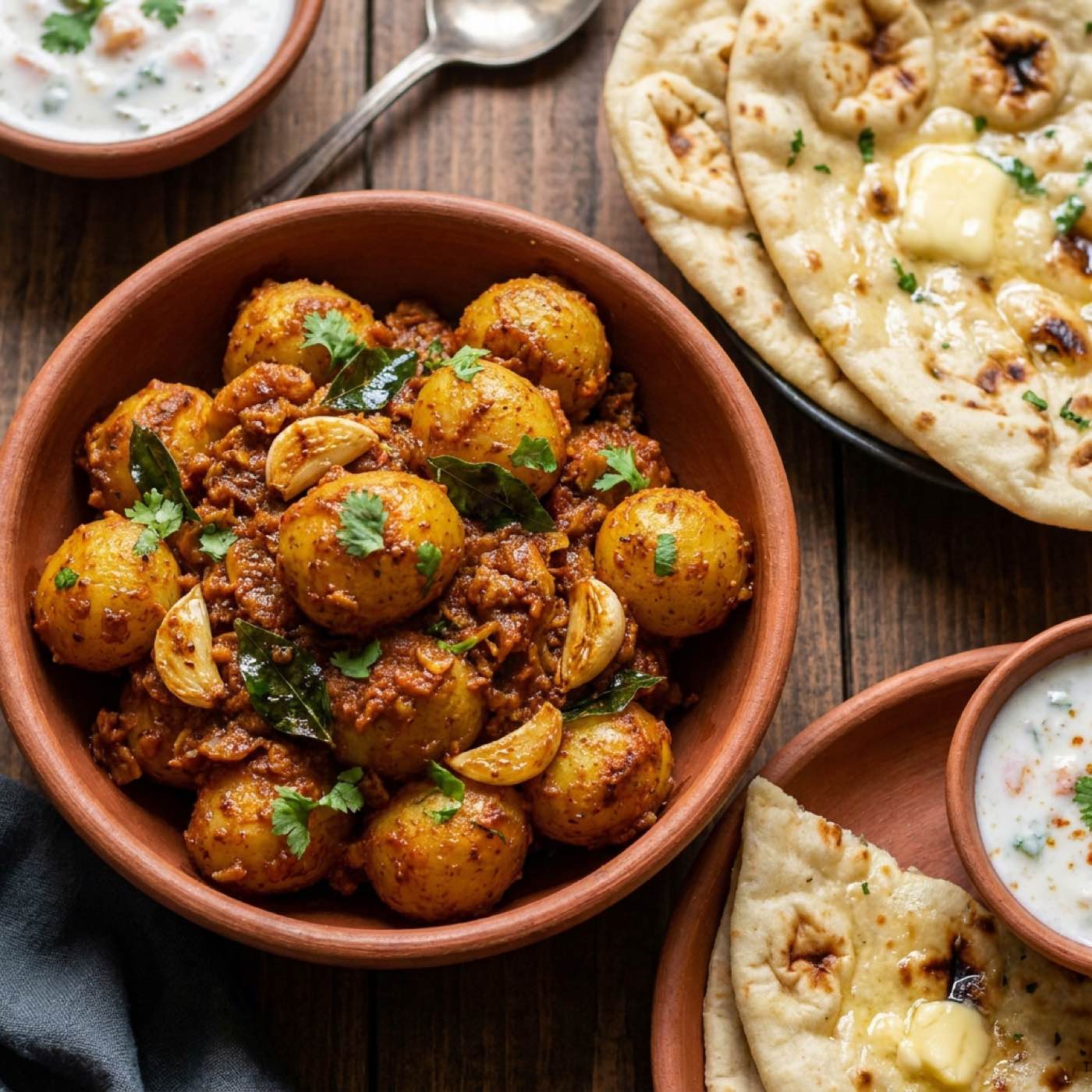 Lehsuni Aloo Masala